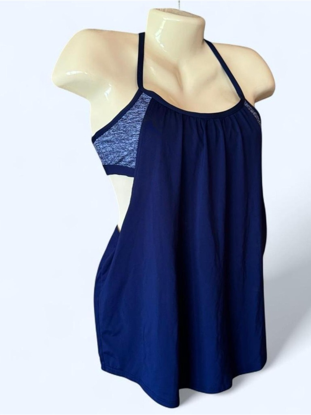TYR Navy Blue Racerback Tank Top - Picture 2 of 6